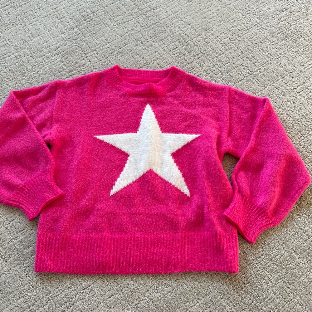 Girls SHEIN star sweater